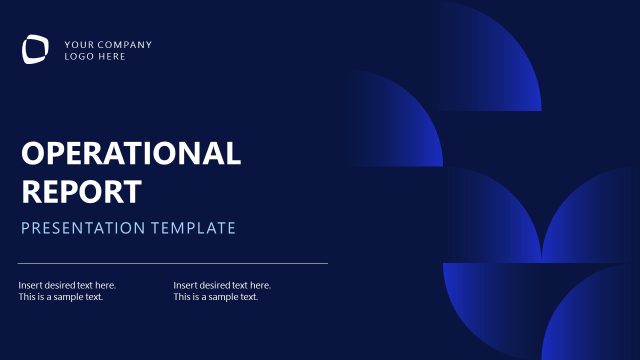 Operational Report PowerPoint Template