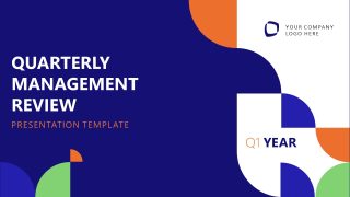 Quarterly Management Review PPT Presentation Template