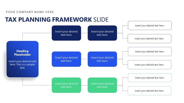 Tax Planning Framework Slide Template for Executive Presentation