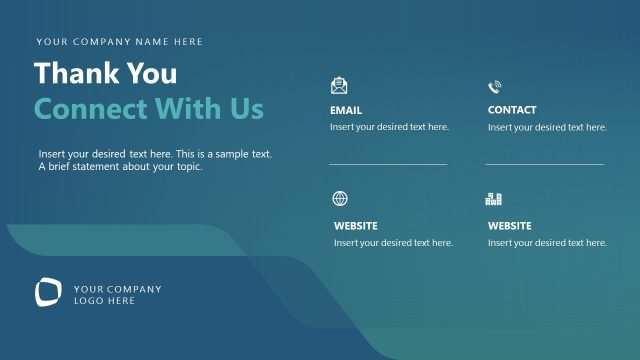 Thank You Slide with Infographics – International Tax Planning Template