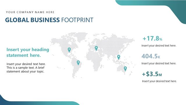 Global Business Footprint Presentation Slide – International Tax Planning Template