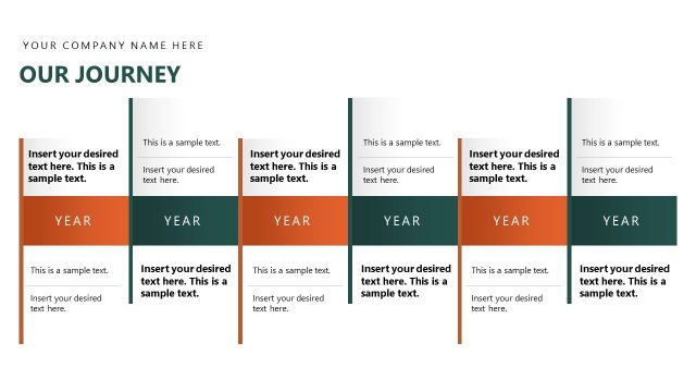 Six Steps Our Journey Slide – Restaurant Company Profile PPT Layout
