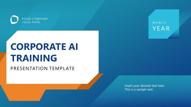Corporate AI Training PowerPoint Template
