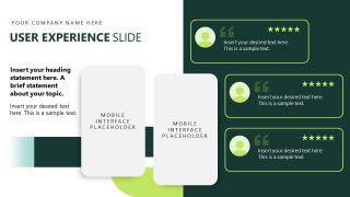 Editable Text Boxes Slide with Testimonial Sections