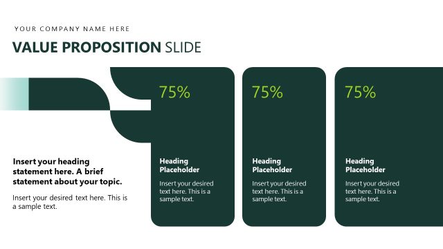 Value Proposition Display Slide Template