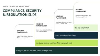 Compliance & Regulation Slide with Text Boxes
