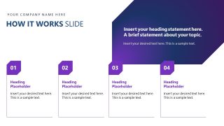 Customizable Four Points Slide - AI Business Plan Template 