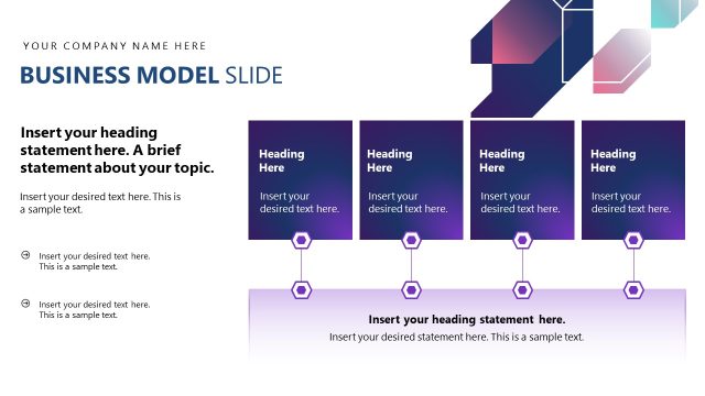 Customizable Business Model Slide – AI Business Plan Layout