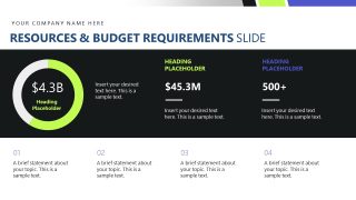 Budget Requirements - Business Transformation Presentation Deck