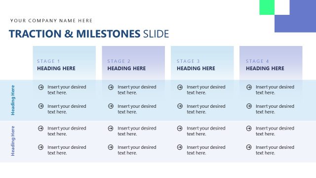 Traction & Milestones Slide – High-Stakes Pitch Deck Template