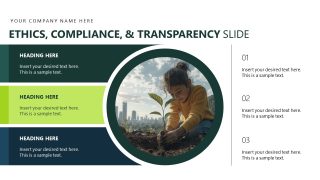 Ethics & Compliance - ESG Impact Report PPT Template