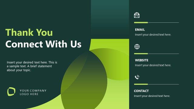 ESG Impact Report Thank You Contact Slide