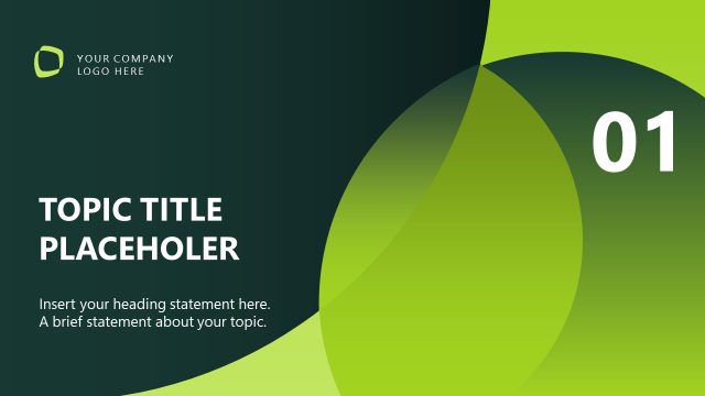 ESG Topic Title Divider PowerPoint Slide