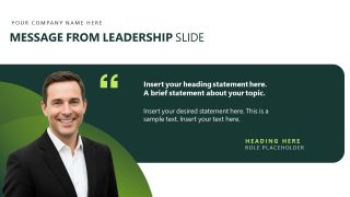 Topic Title - ESG Impact Report Presentation Layout