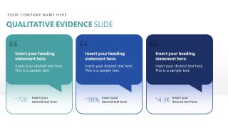 Qualitative Evidence - Evidence Based Insights PowerPoint Layout
