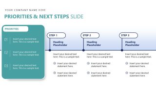 Next Steps - Evidence Based Insights PPT Template