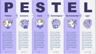 PowerPoint PESTEL Analysis Diagram Template 