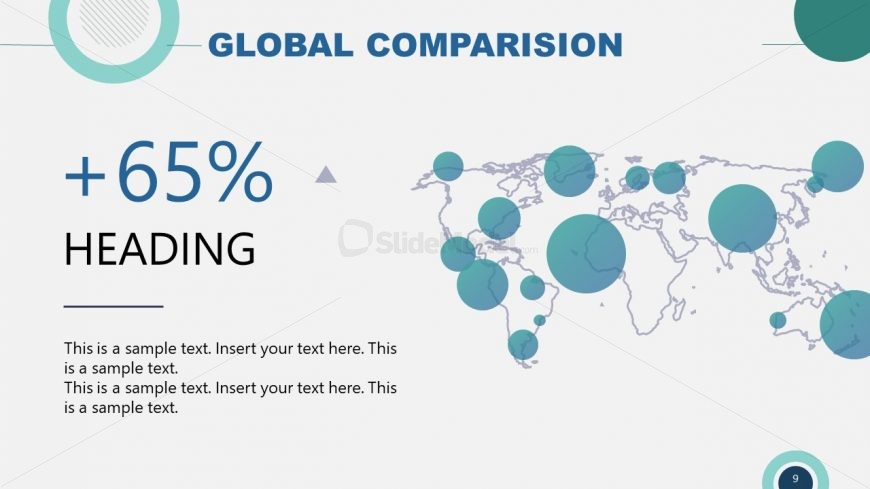 Business Elevator Pitch Deck Global Comparison Template