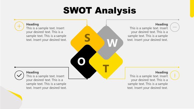 PowerPoint Brand Strategy SWOT Template