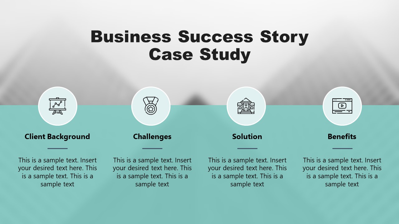 Slide of Presentation Case Study Success Story 