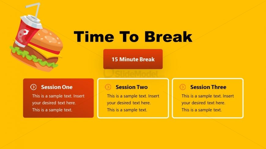 Sales Pitch Restaurant Break Session Template 