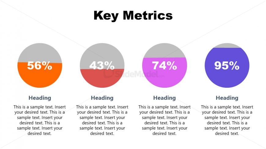 PowerPoint Key Metrics Diagram Template 