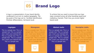 Logo Slide in Brand Management Template