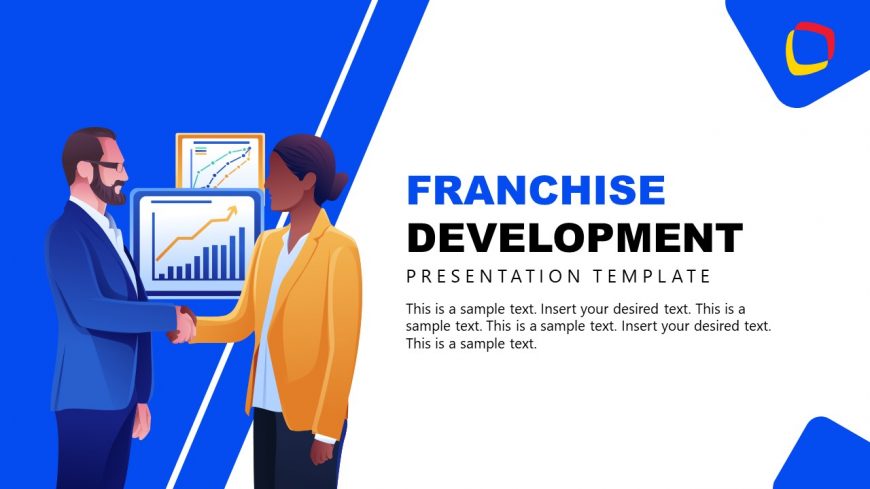 Executives Hand Shake Illustration Template