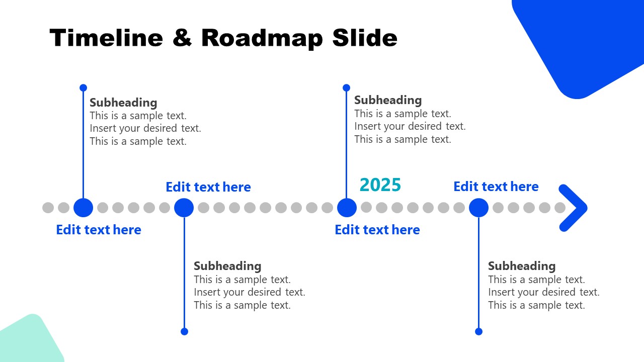 Timeline Slide Franchise Development Template 