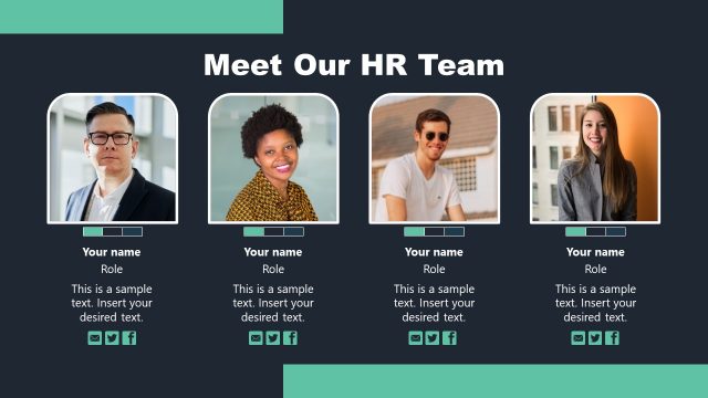 Team PowerPoint Employee Handbook Template