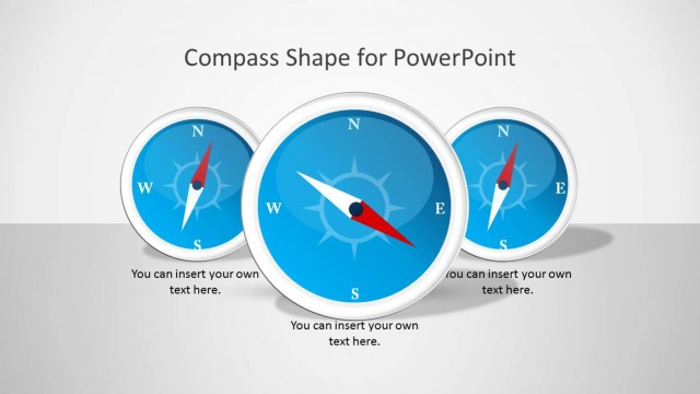 Compass Shape for PowerPoint