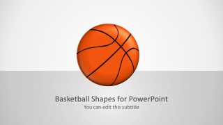 Basketball vector Shapes in PowerPoint 