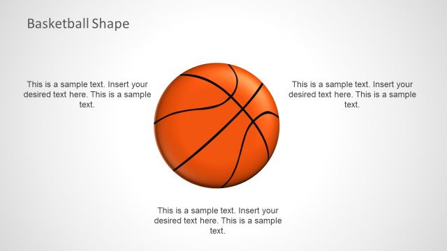 Basketball Label Diagram PowerPoint