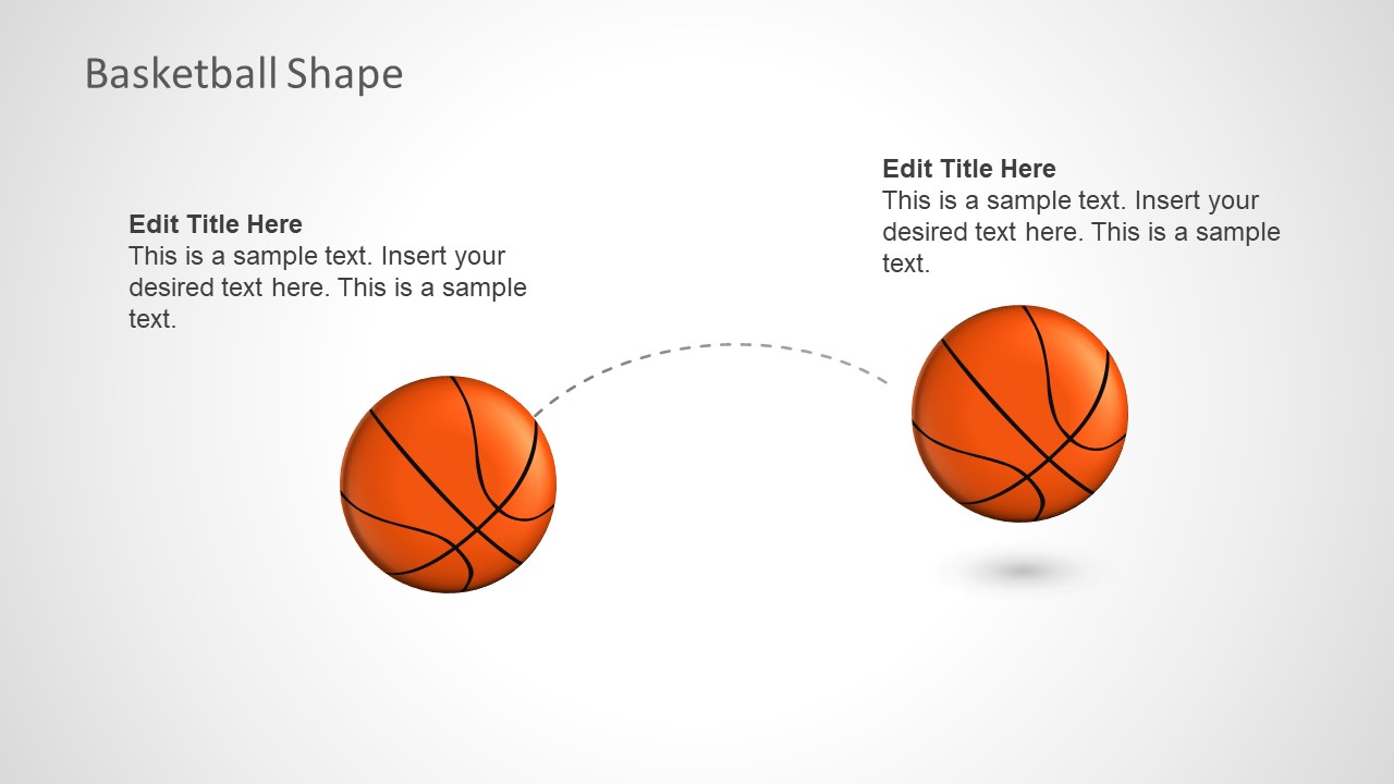 Basketball PowerPoint Shapes SlideModel