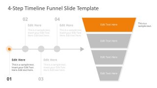 Timeline Funnel Presentation Template -White Background