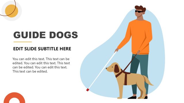 Guide Dogs Slide for Diversity at Work PPT Template
