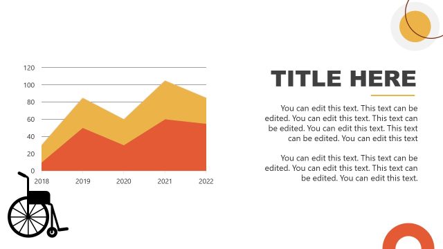 Area-Plot Graph Slide for Diversity at Work PPT Presentation