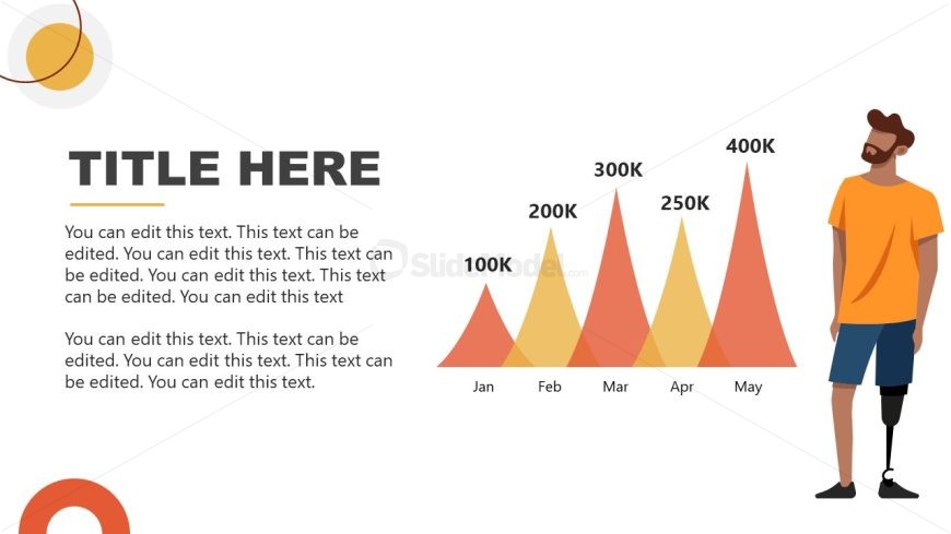 Editable Chart Slide for Diversity at Work Presentation Template 