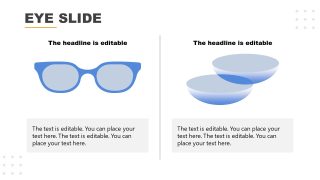 Slide with Glasses for Eye Structure Presentation