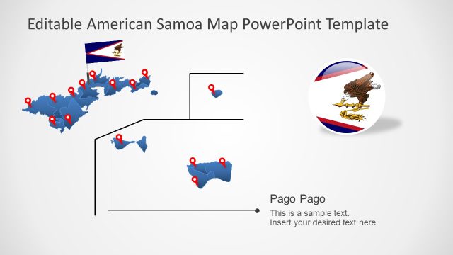Customizable American Samoa PPT Map