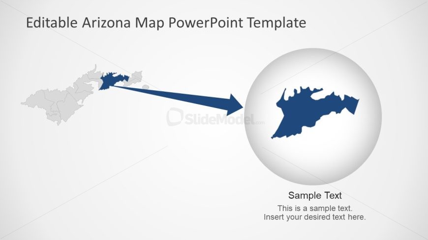 American Samoa Map Diagram Slide Template