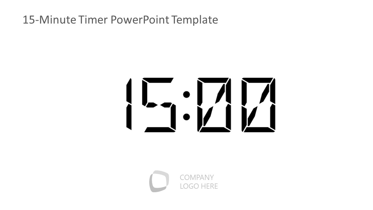 Customizable 15-Minute Timer Presentation Template