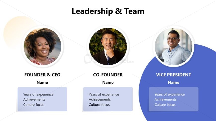 Gold Blue Corporate Culture Slide Template