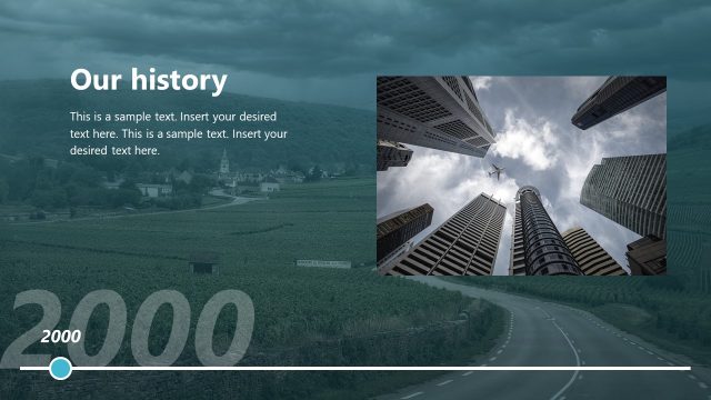 Our History Slide – Corporate Timeline Template