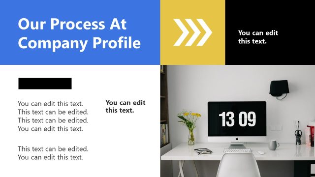 Our Process At The Company Slide