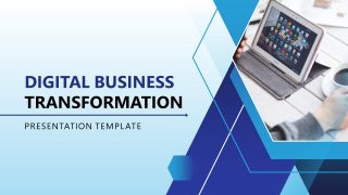 Digital Business Transformation PowerPoint Slide 