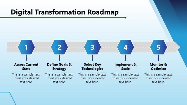 Digital Transformation Roadmap PowerPoint Slide