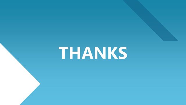 Thank You Slide – Blue Business Profile Template