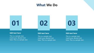 Professional Blue Business Template - What We Do Slide 