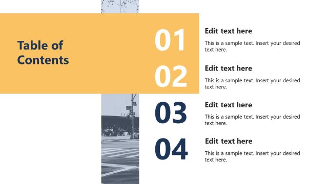 Table of Contents PPT Slide – Business Vision Template